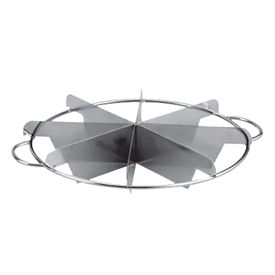 Omcan USA 80422 Pie and Cake Cutter - 7-Cut Stainless Steel Skull-Shaped Pie Cutter