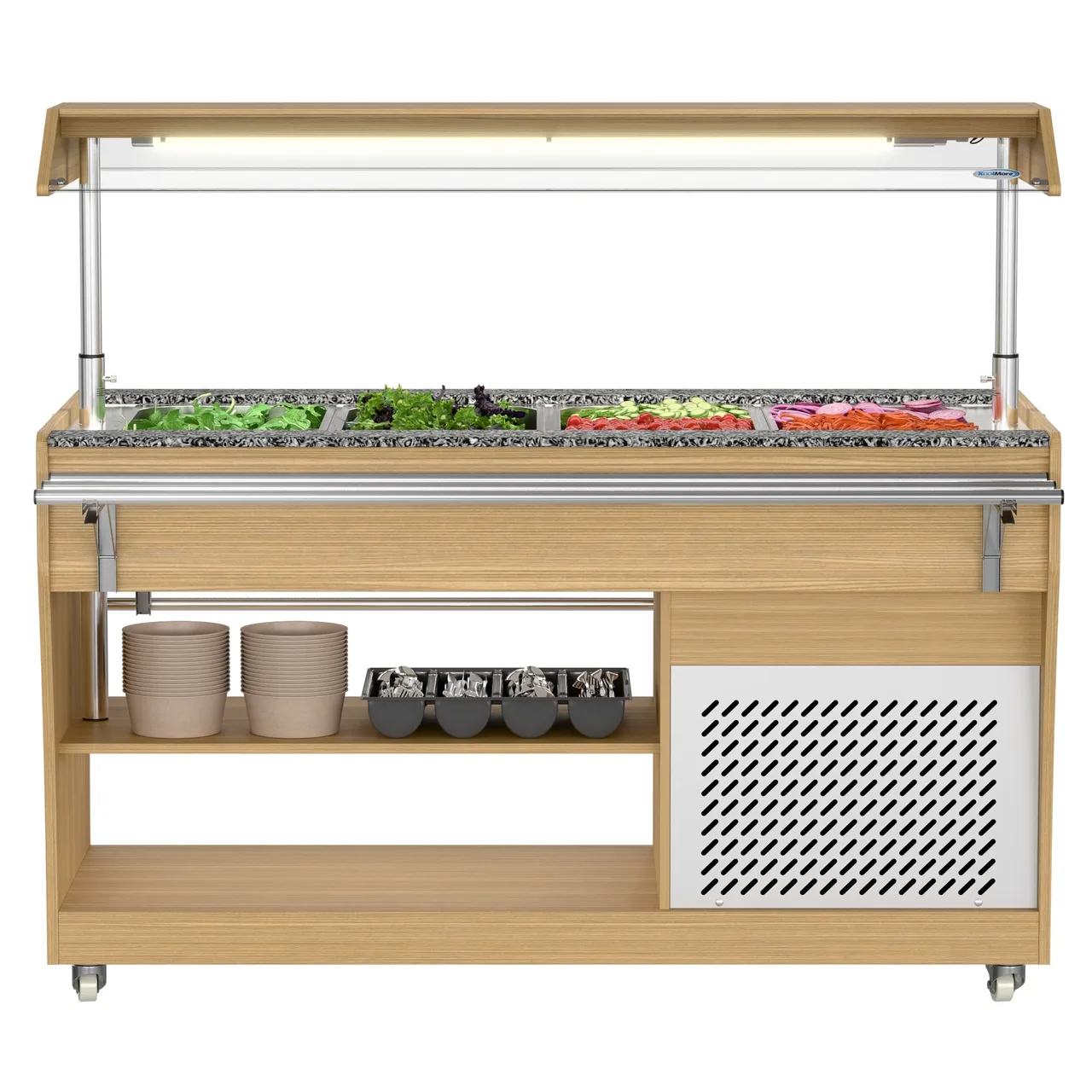 Koolmore KM-RBT-54ACS 58" Refrigerated Buffet Table