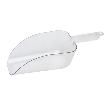 Cambro SCP64CW135 Ice Scoop – 64 oz Clear Polycarbonate Utility Scoop, Flat Bottom, NSF