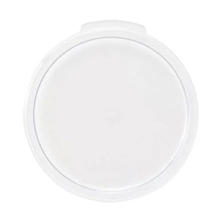 Omcan USA 80188 Round 1-Qt Clear Polycarbonate Food Storage Lid – Transparent Snap-Fit Design