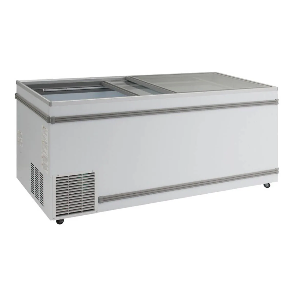 Turbo Air TFS-25F-N 69" Island Glass Chest Freezer, 25.22 cu. ft.