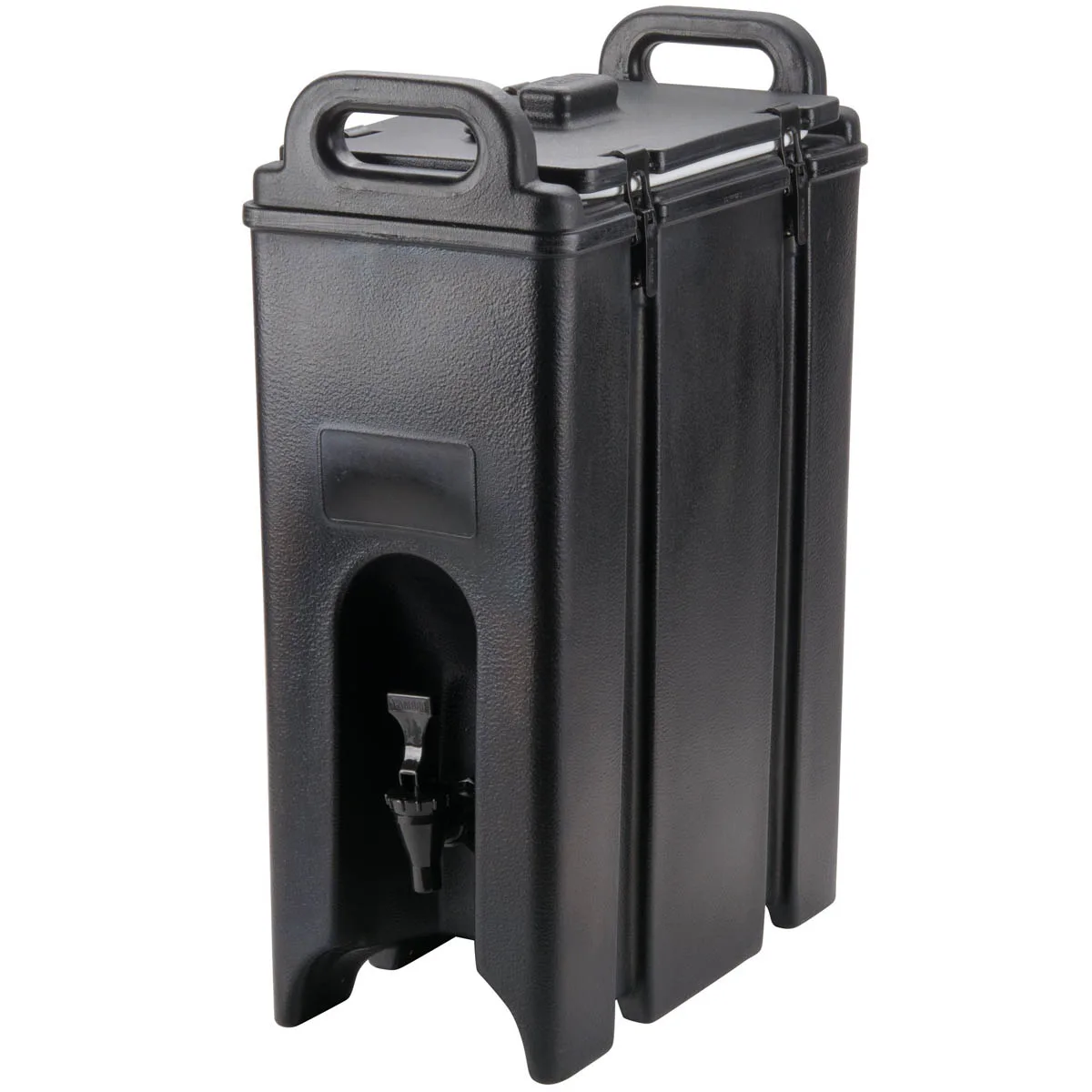 Cambro 500LCD110 Camtainer Beverage Carrier – 4‑3/4‑Gallon Insulated Black, 9"W x 16"D x 24"H, NSF