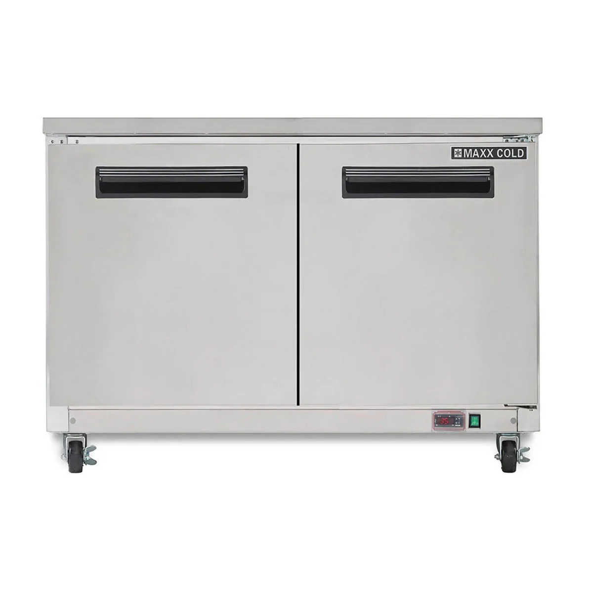 Maxx Cold MXCF48UHC 48" 2-Section Undercounter Freezer w/ 2 Doors, 12 cu.ft.