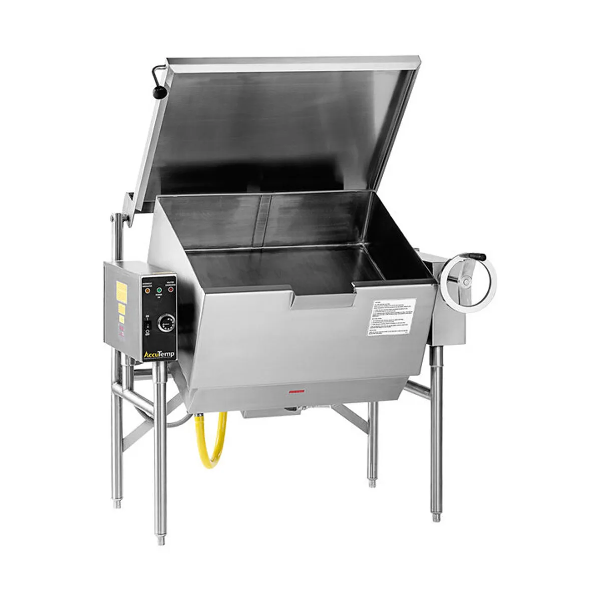 AccuTemp ALTGSE-30 Edge Series 30 Gallon Gas Tilting Skillet Braising Pan, Manual Tilt, 90.000 BTU