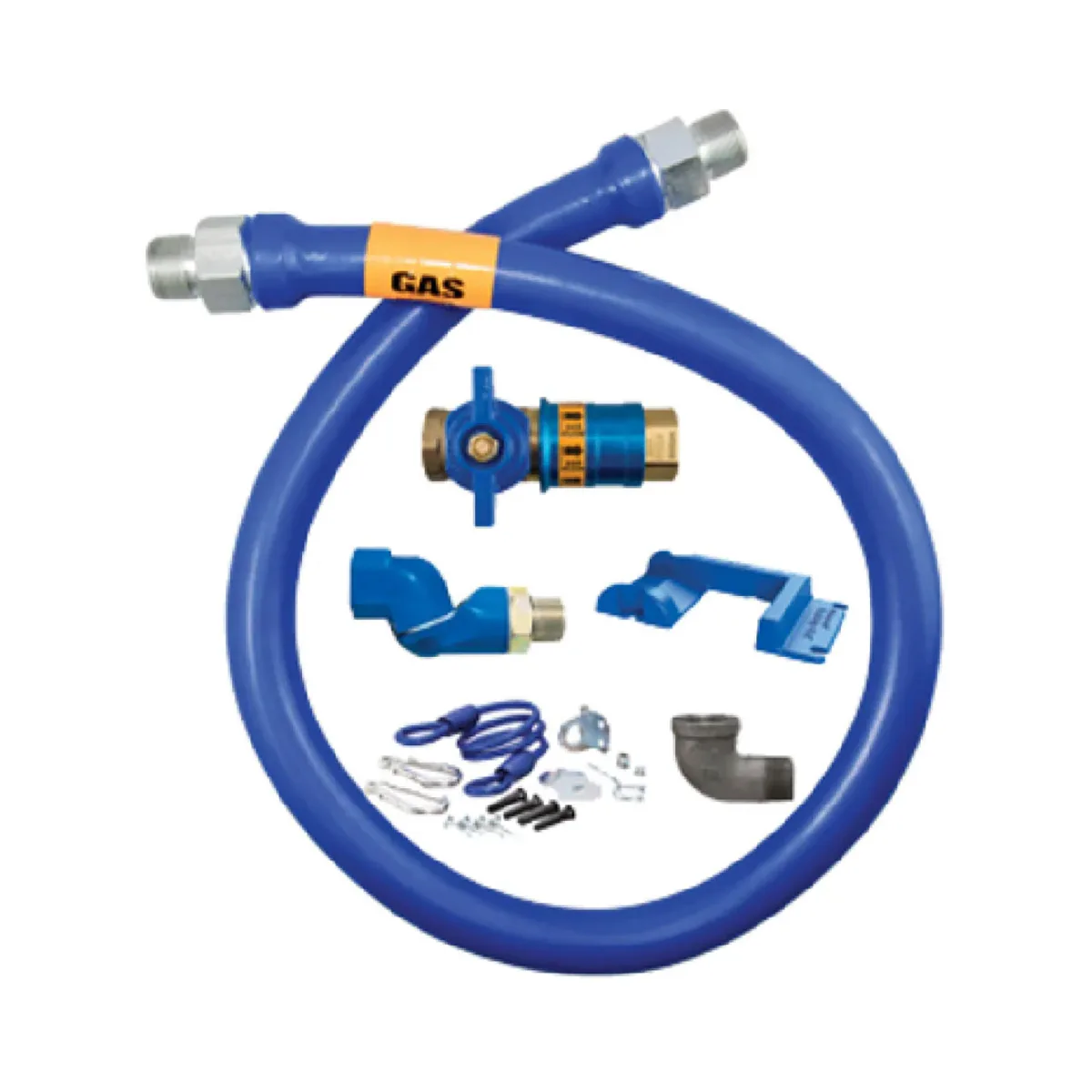 Dormont 16100KITCFS48PS Safety Quik 36" Gas Connector Kit, Swivel MAX, Elbow, Safety Set, 1 Dia