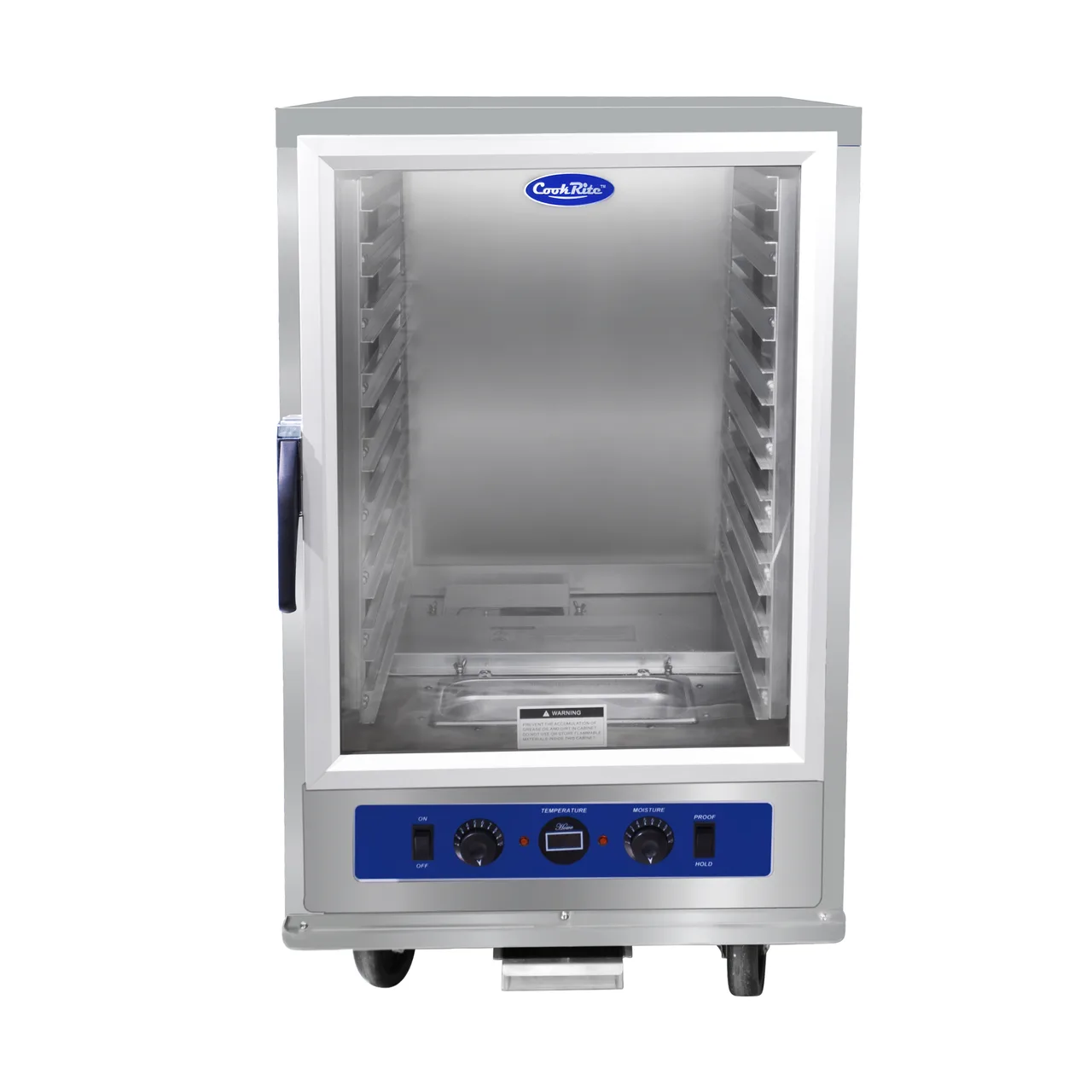 Atosa USA ATHC-9ES 1-Section 9-Pan Heated Holding Cabinet, 25" Wide, Glass Door, Stainless Steel, ENERGY STAR®