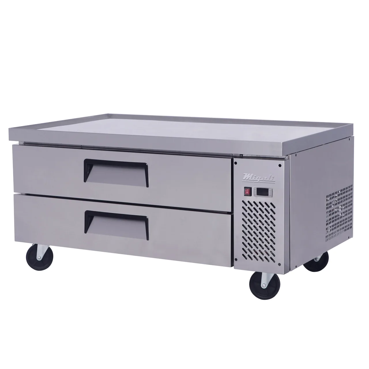 Migali C-CB48-HC 48" 2 Drawers Refrigerated Equipment Stand/Chef Base, 9.4 cu. ft.
