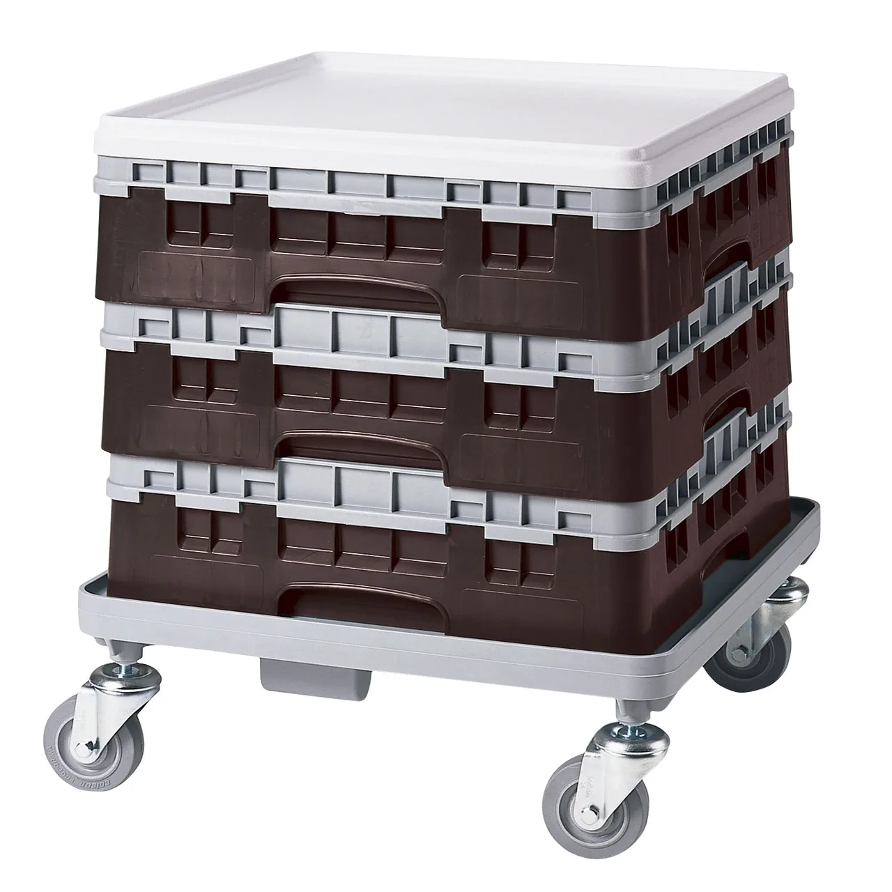 Cambro BR414167 Camrack Base Rack, Full Size, Brown Polypropylene, 19-3/4 x 19-3/4, 4-7/8 Inside Rack Height, NSF Certified