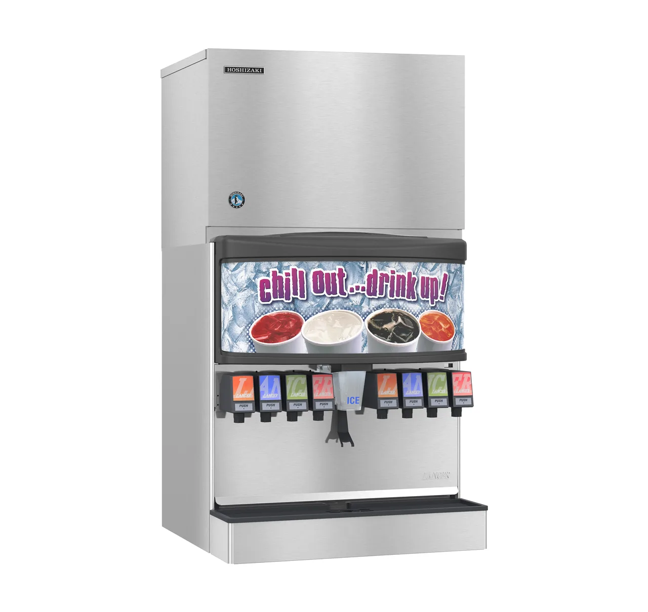 Hoshizaki KMD-505MRJZ Cube Ice Maker, 30" Wide, 560 lb/Day Cubes, Stainless Steel Remote 115V NSF/UL