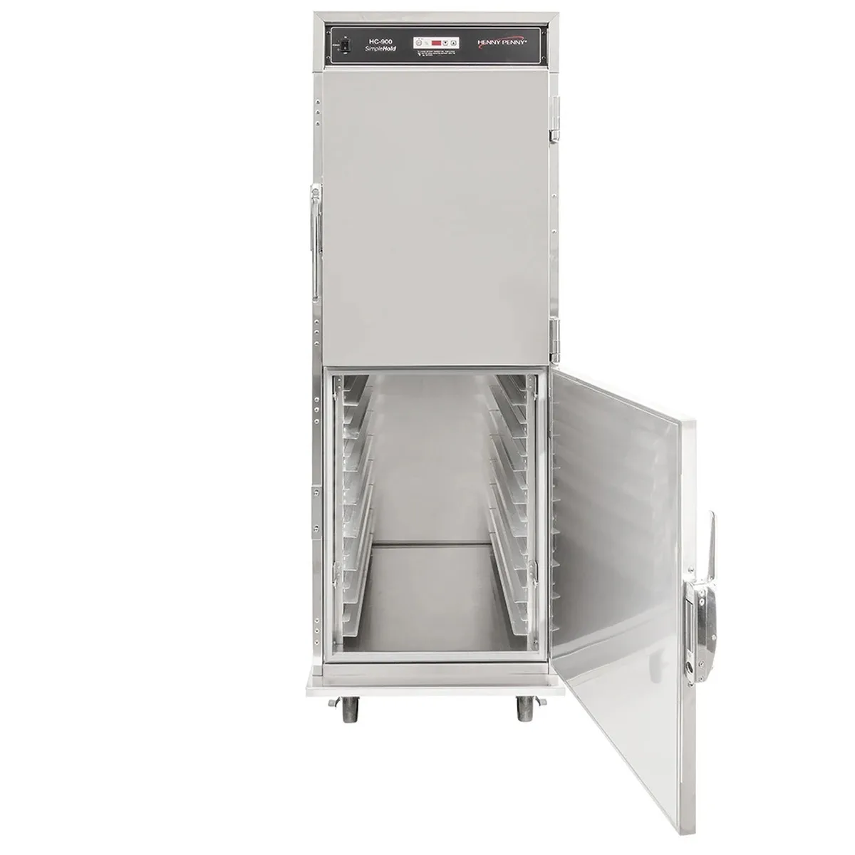 Henny Penny HHC900.37 Full-Size Heated Holding Cabinet, Mobile, SimpleHold Controls, Stainless Steel Doors