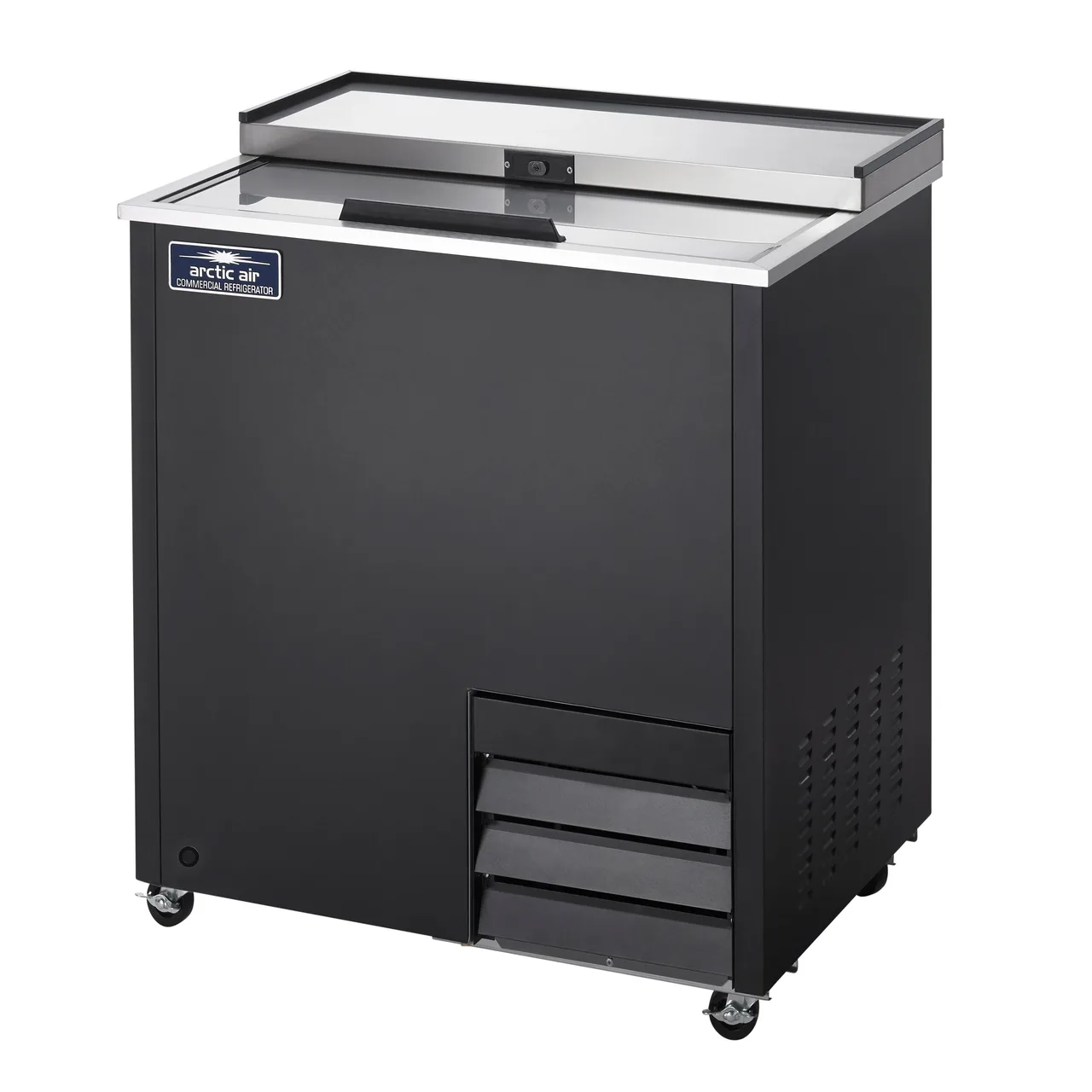 Arctic Air AGF24 24" Black Glass Froster, 4.3 cu. ft. Capacity