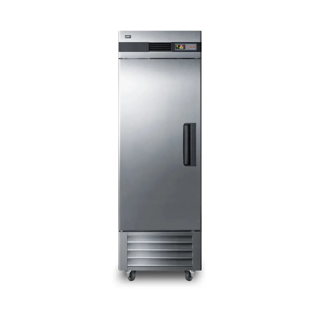 Summit SCRR232LH 28" 1-Section Reach-In Refrigerator w/ Left Hinged Solid Door, Bottom Mount, Stainless Steel, 23 cu. ft.