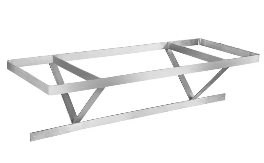 Klinger's Trading SC96, 96" Stainless Steel Double Bar Ceiling Mounted Pot Rack with 18 Double Hooks