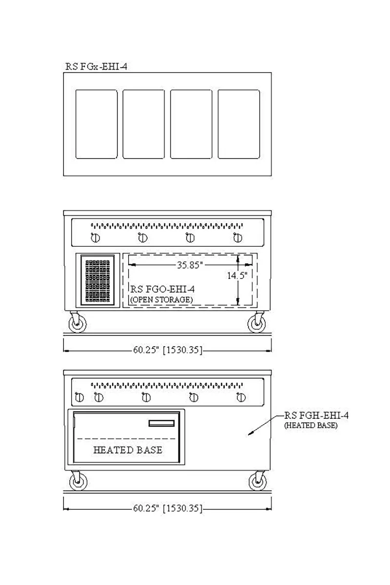 Randell RS FGH-EHI-4 60" Hot Food Table