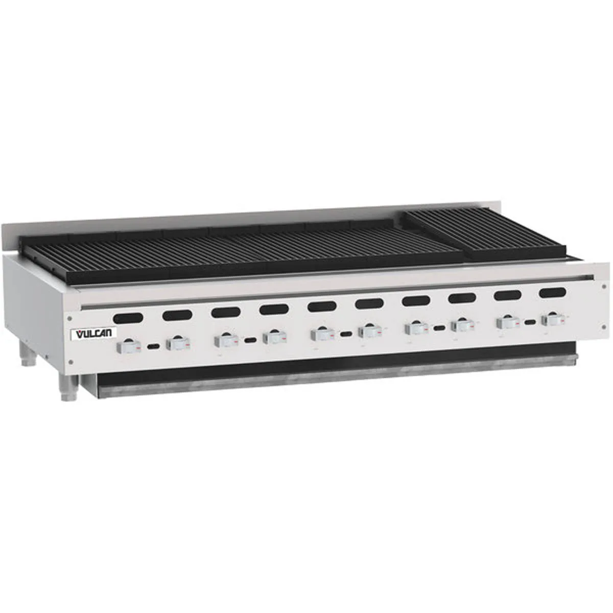 Vulcan VACB60 62" Countertop Heavy Duty Gas Radiant Charbroiler w/ (11) Burners, 187.000 BTU