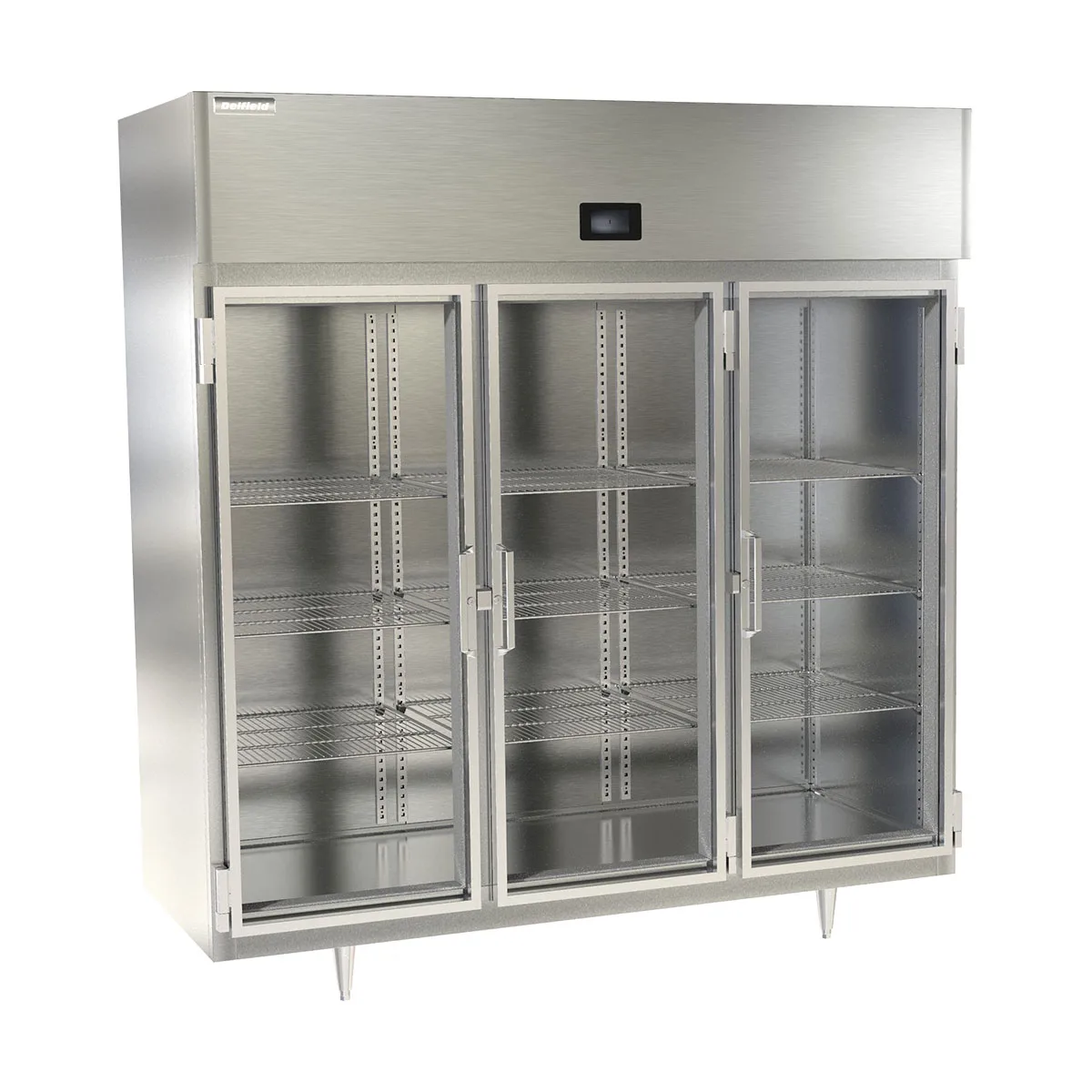 Delfield DSLF3-G 68" 3-Glass Door Reach-In Freezer, Top Mounted, 68.3 cu. ft.