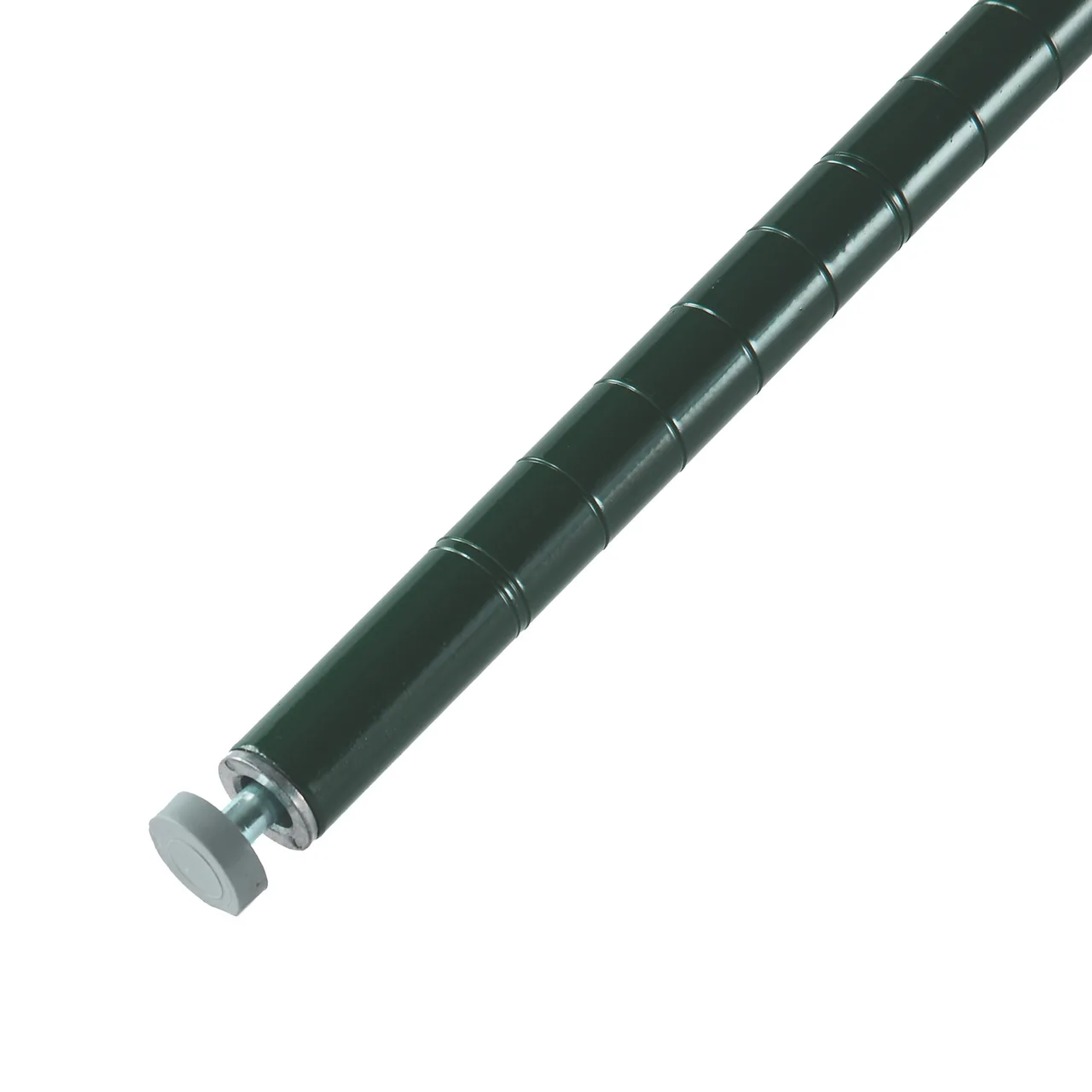 CAC China AECP-33 33"H Wire Shelving Post with Epoxy Coated Green Finish, Non-Skid Adjustable Foot, NSF Certified Metal Post
