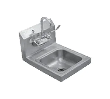 Serv-Ware HS10-CWP 12" Wall Mounted Hand Sink with Wrist Faucet - 18 gauge