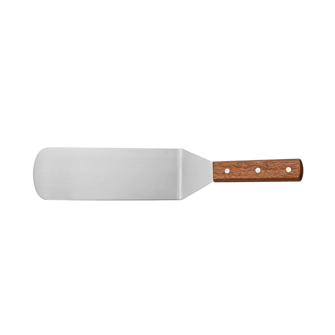CAC China TNRW-SO83 Solid Turner, 8-1/4", Stainless Steel Blade, Wooden Handle