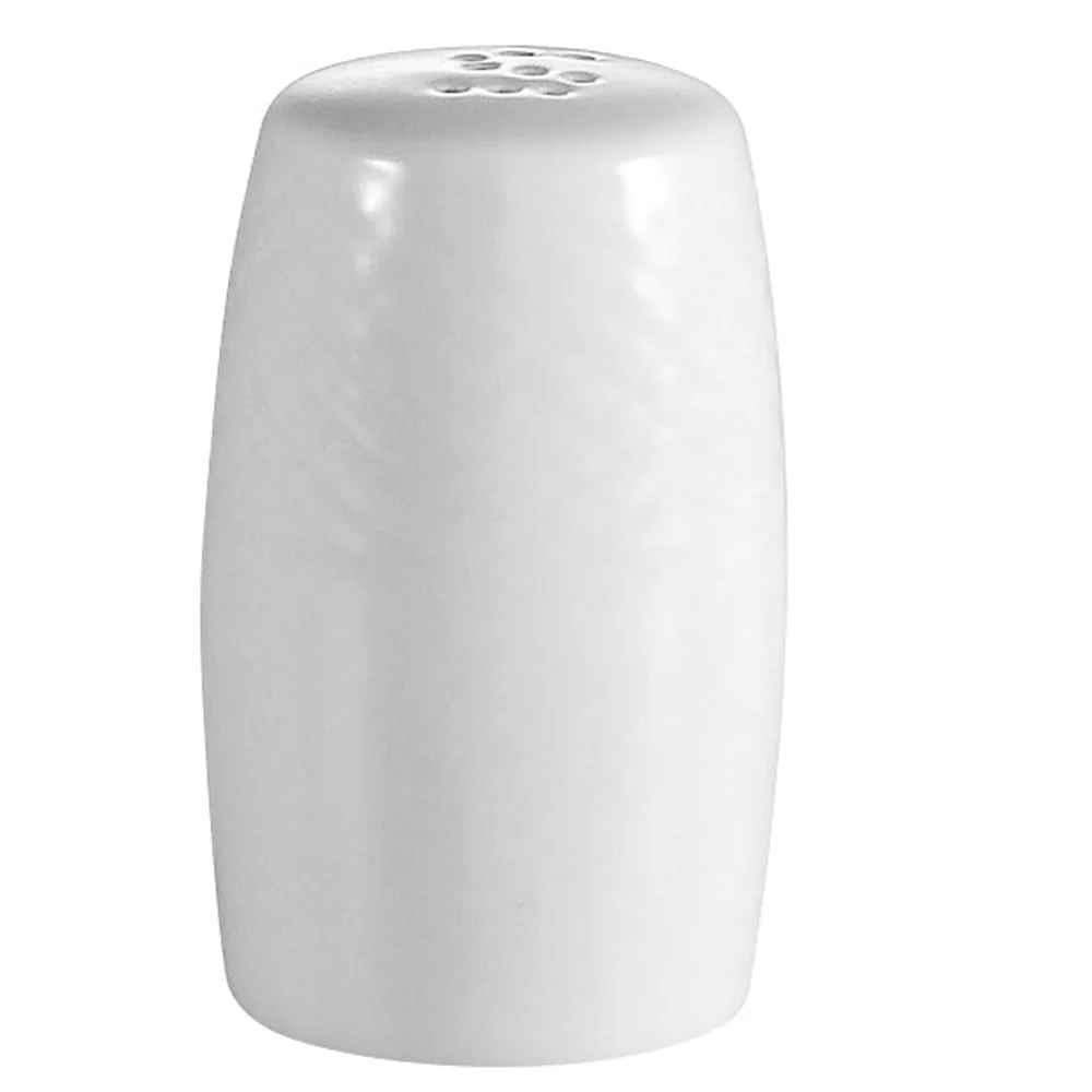 CAC China BST-SS - Boston Salt Shaker, 1‑3/8" Dia x 2‑1/2" H, White, Dishwasher Safe - 1 Dozen