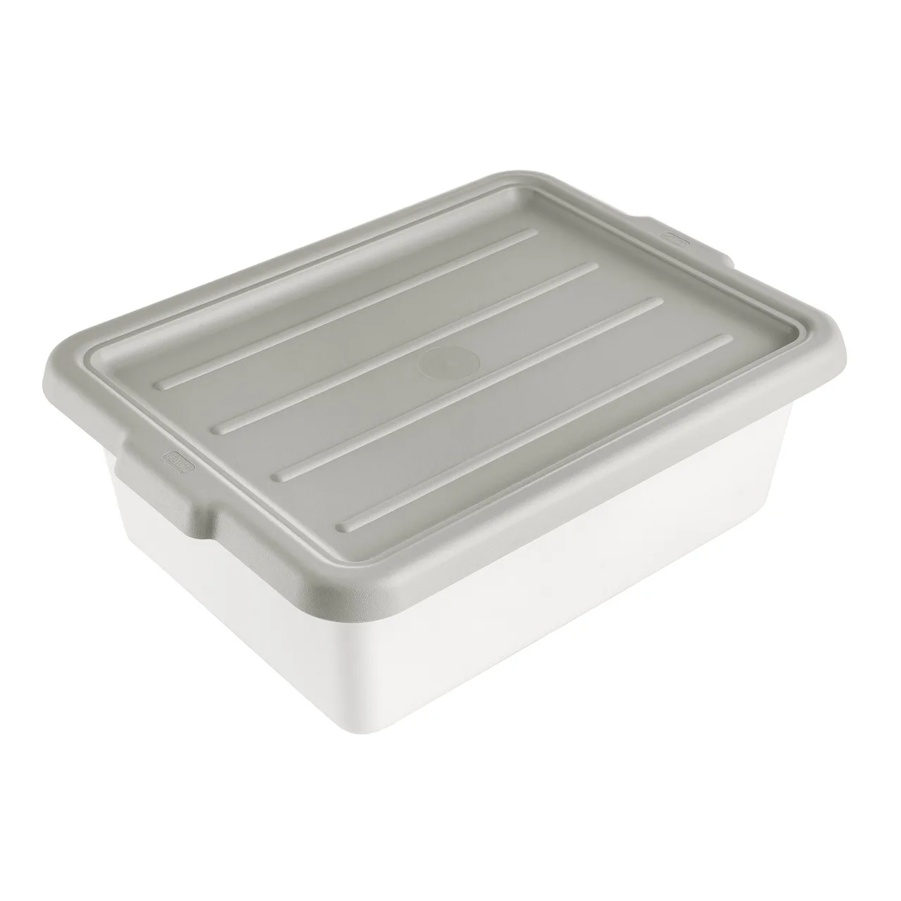 CAC China BTCV-57GY Bus Box Cover, 23-1/4" x 16-7/8" Polypropylene Gray BPA-Free Cover for BTDB Series