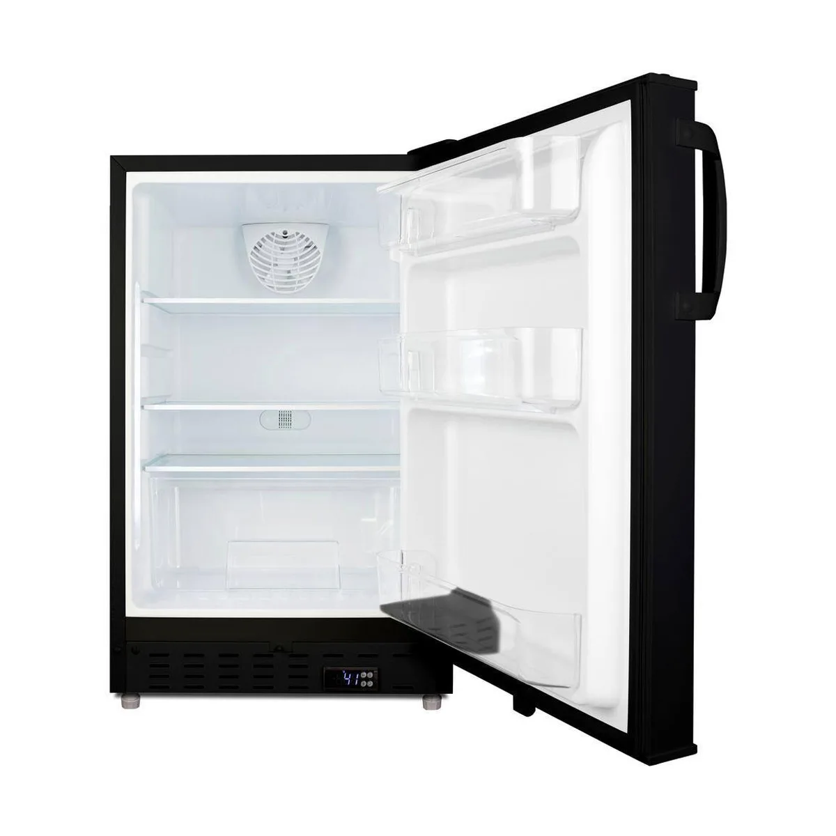 Summit ALR47B  20" Built-in or Freestanding Undercounter Refrigerator in Black, ADA compliant, 3.5 cu. ft.