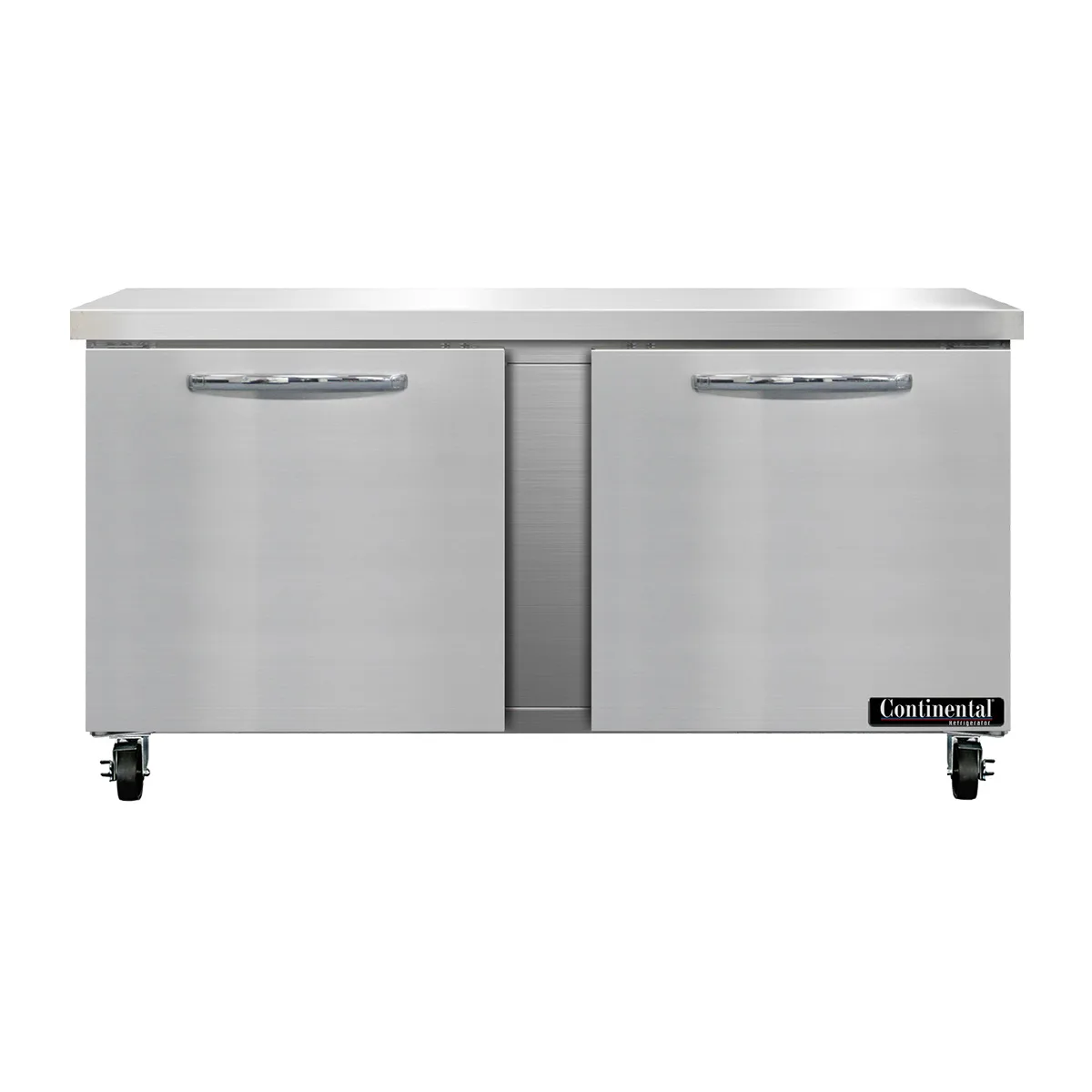 Continental Refrigerator SW60N 60" 2-Section Worktop Refrigerator w/ 2 Doors, 17 cu. ft.