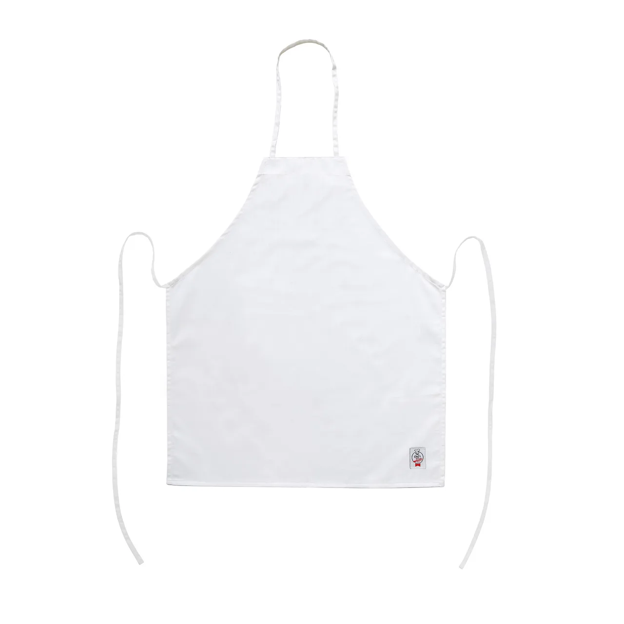 CAC China APBB-1W Chef's Pride Bib Apron, 26"W x 33"L, White, 65/35 Poly/Cotton