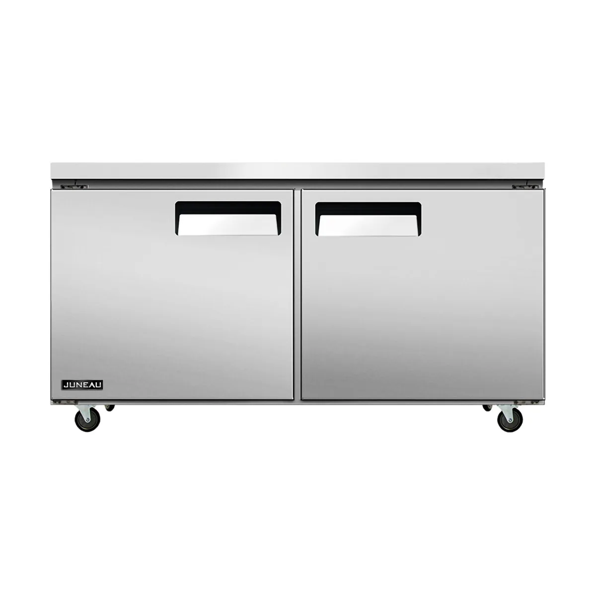 Omcan USA 58016 60" 2-Door Undercounter Refrigerator, Stainless Steel, 8.9 cu. ft.