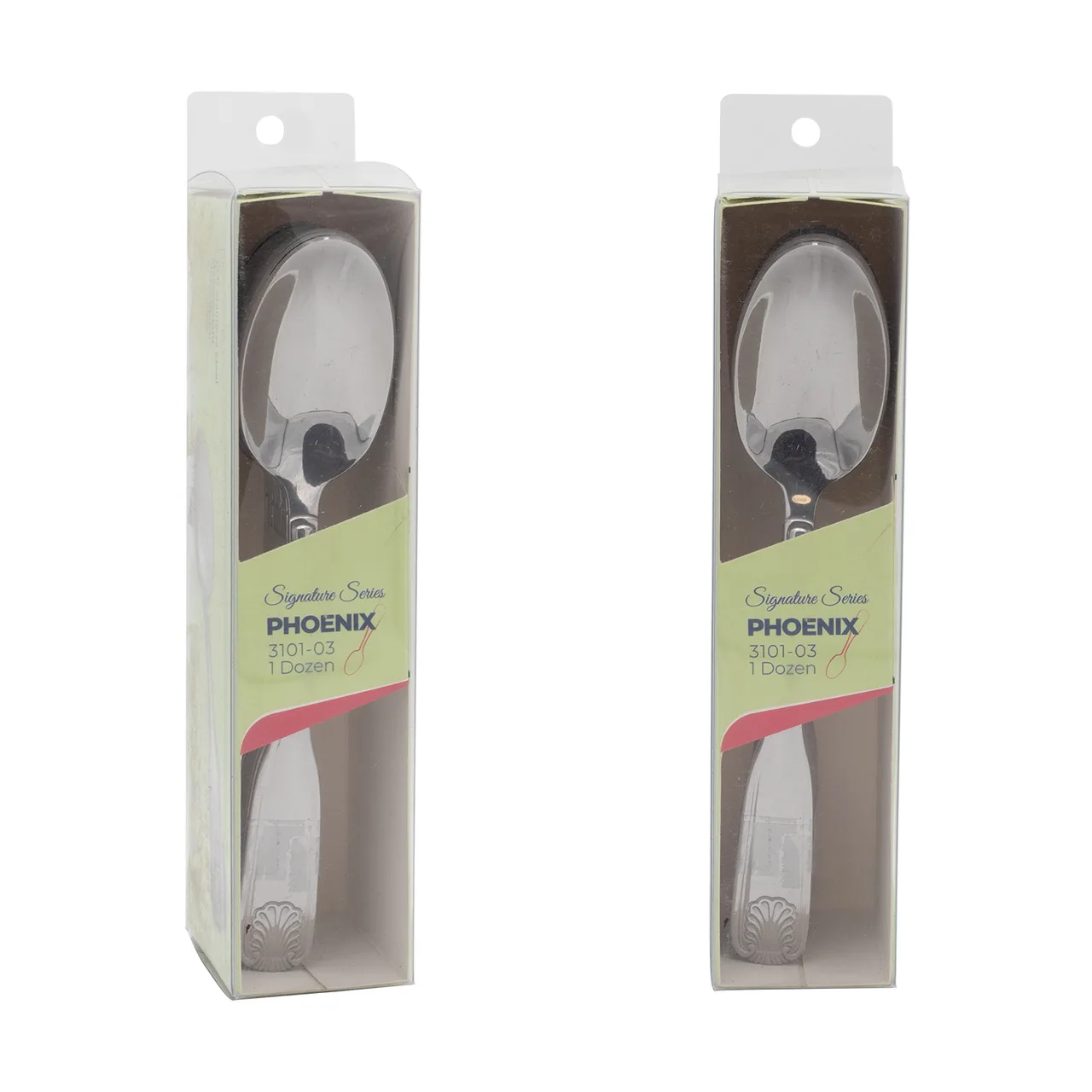 CAC China 3101-03 - Phoenix Dinner Spoon, 7 3/8" Length, Heavy Duty 18/0 Stainless Steel - 1 Dozen