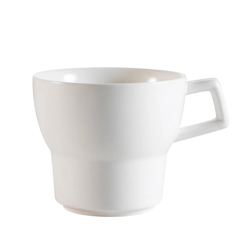 CAC China SUS-1 Sushi Coffee Cup 8 Oz 4" Dia x 2‑7/8" H White Porcelain Dishwasher Safe - 1 Dozen