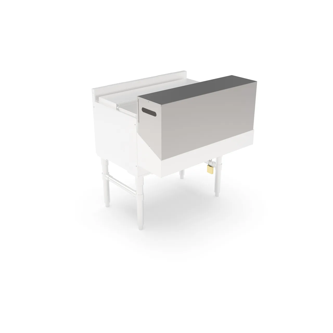 John Boos UBSR1C-36 Speed Rail Locking Cover, Single, 31"-36" Width, 18/300 Stainless Steel
