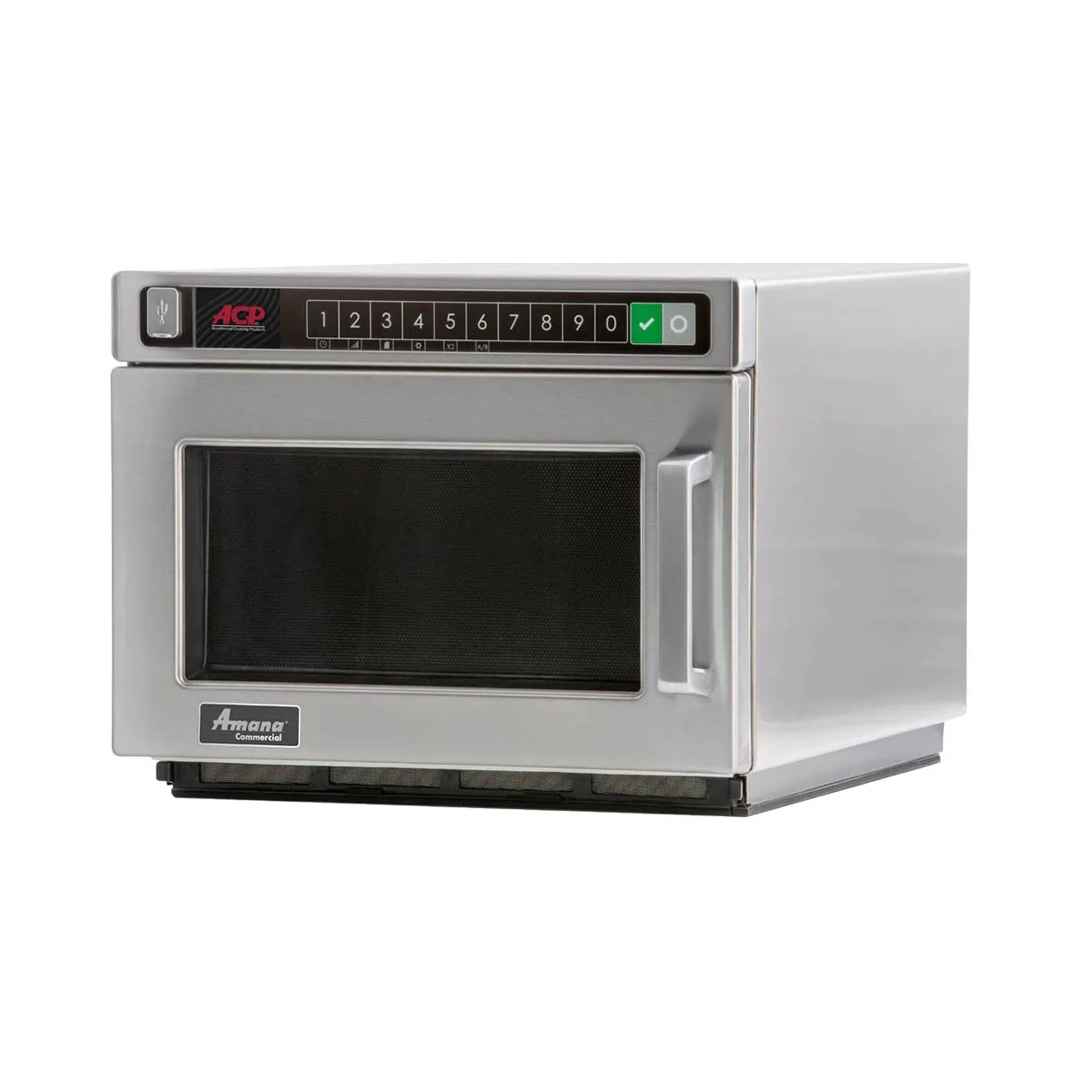 Amana HDC1815 1800W Heavy Duty Commercial Microwave Oven, 0.6 Cu. Ft., Push Button, 208/240V