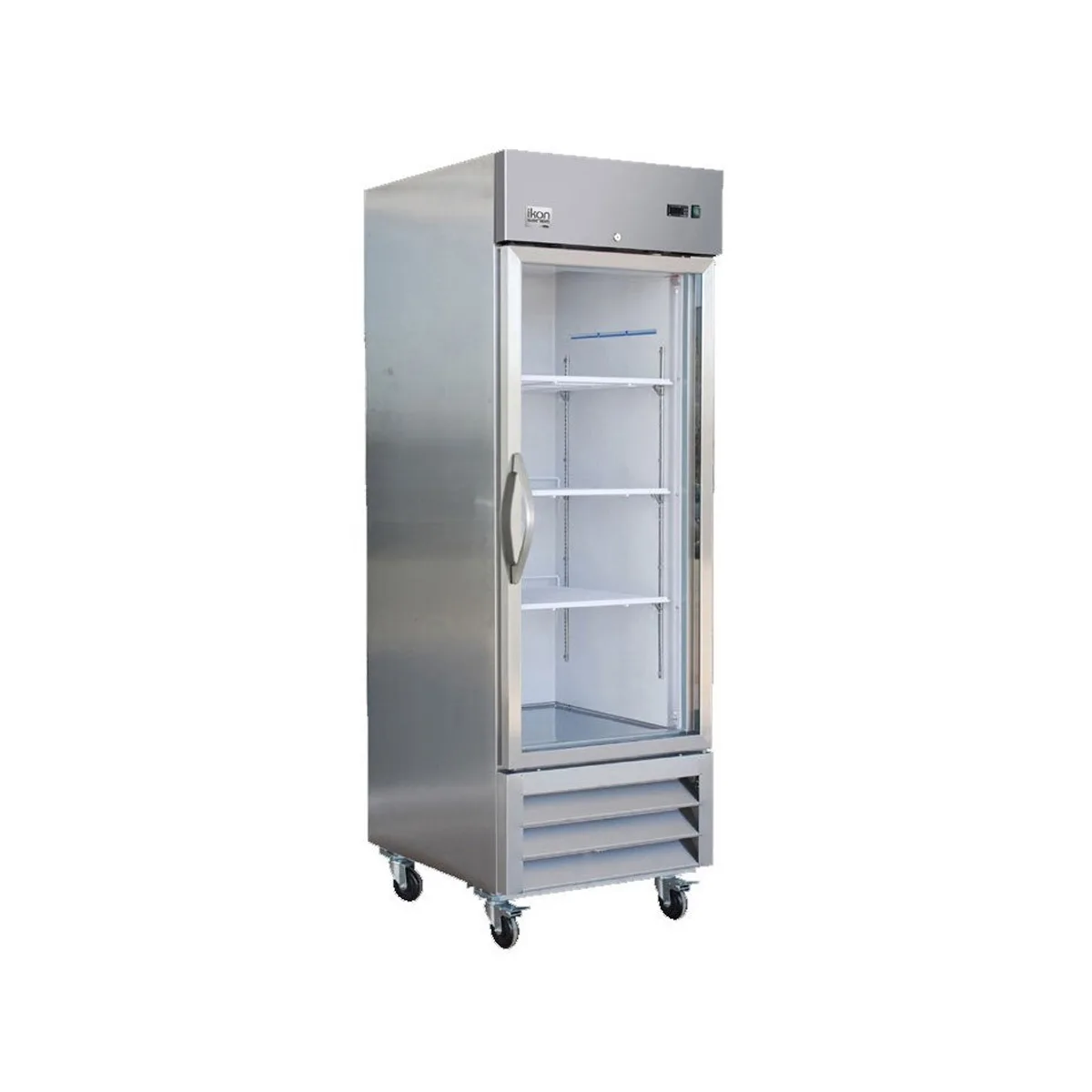 IKON IB27FG 26.8" 1-Glass Door Reach-In Freezer, Bottom Mount, Stainless Steel, 19 cu. ft.