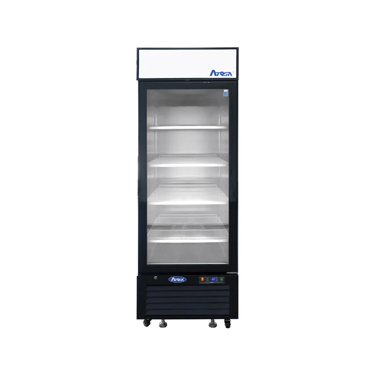 Atosa USA MCF8720GRL 27" 1 Left Hinged Glass Door Freezer in Black, 19.4 cu. ft.