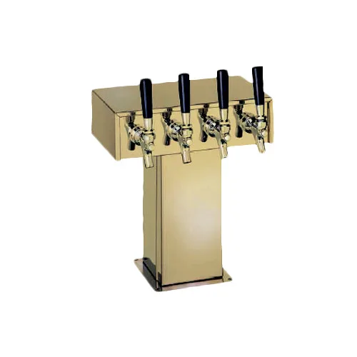 Perlick 4006-3BTF2 Tee Draft Beer Dispensing Tower, 12-1/8" Faucet Clearance