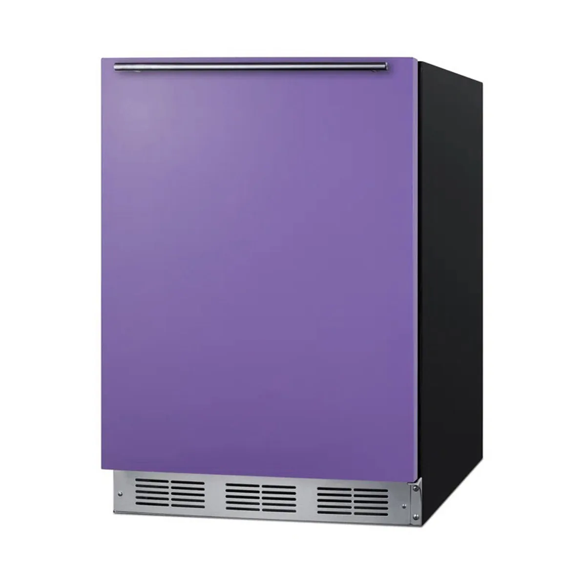 Summit BRF631BKPADA 23" Undercounter Freezer in Black, w/ Lavender Purple Door, ADA Compliant, 5.1 cu. ft.