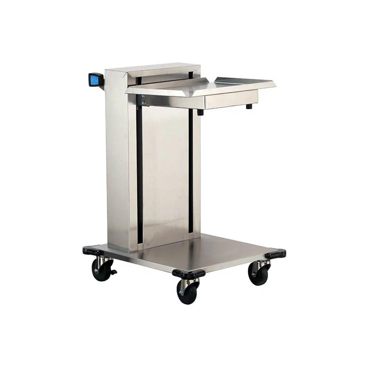Lakeside 820 Stainless Steel Mobile Cantilever Tray Dispenser for 20" x 20" Trays