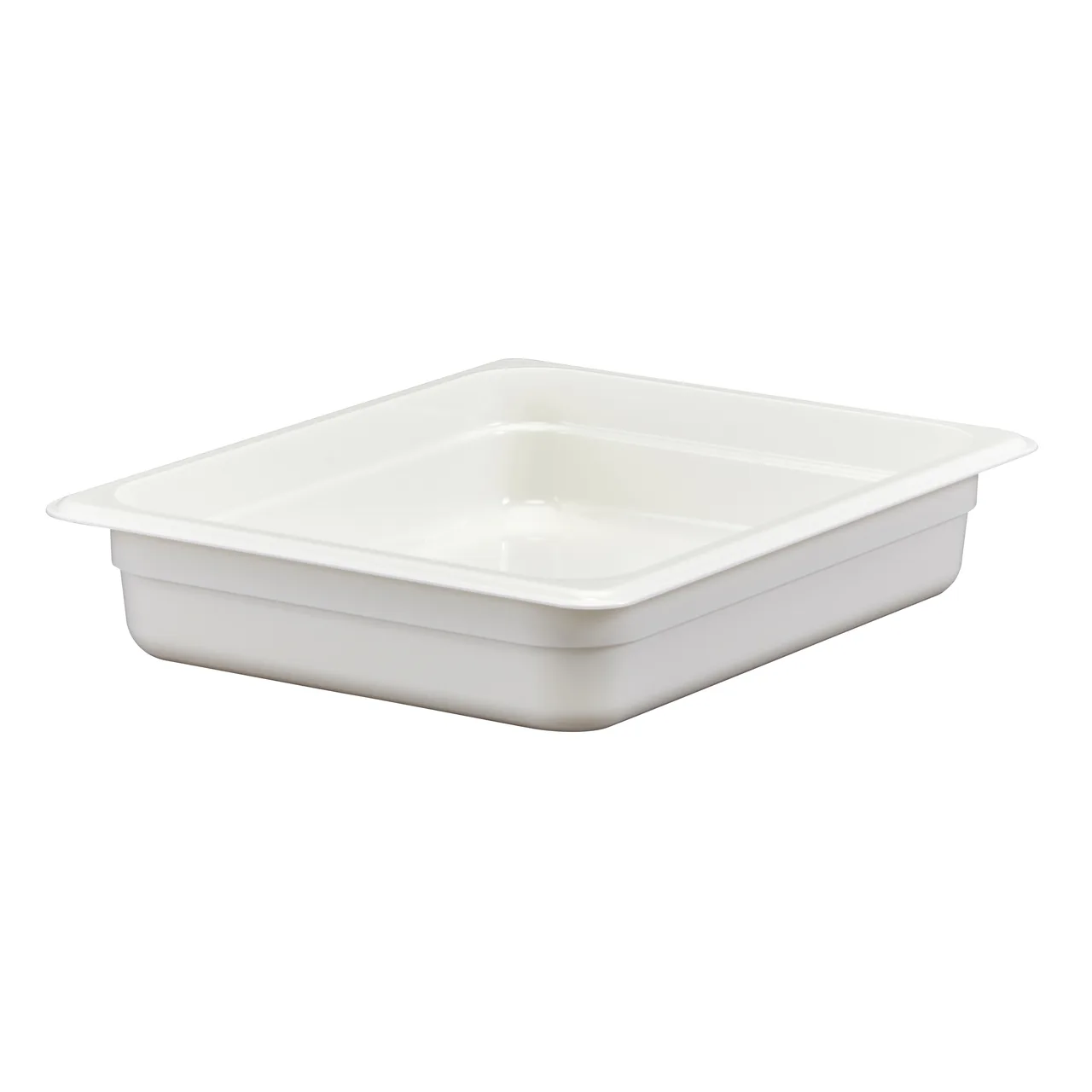 Cambro 22CW148 Food Pan, 1/2-Size 4.1 Qt, 2.5" Deep, White Polycarbonate, NSF