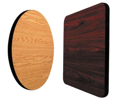 Klinger's Trading WO3636 36x36 Square Reversible Walnut/Oak Laminate Restaurant Table Top