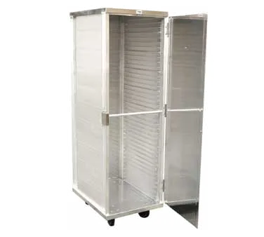 Omcan USA 24223 Enclosed Sheet Pan Rack, 18x26 Pan, 66.25" Height, 36 Pair Capacity, 5" Casters