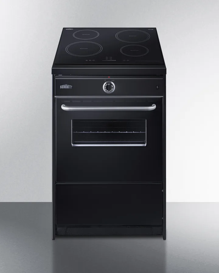 Summit TEM665CW Induction Smooth-Top Range, 24" W, 2.92 Cu.Ft. Oven Capacity