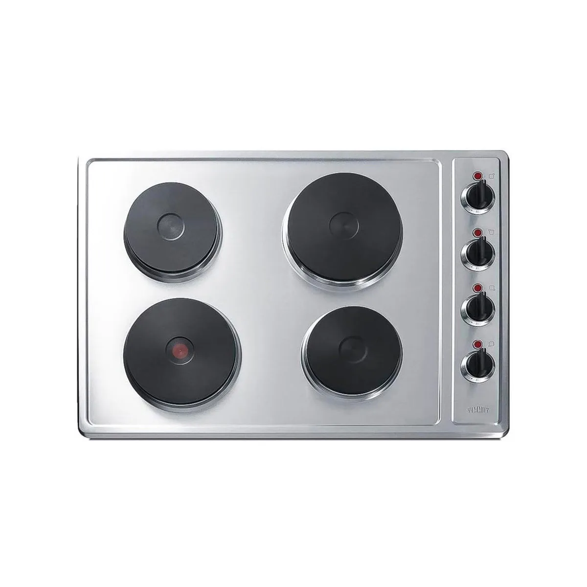 Summit CSD4B300 30" Electric Built-In CookTop w/ (4) Solid Burners, Manual Controls, 5.5 kW, 230v