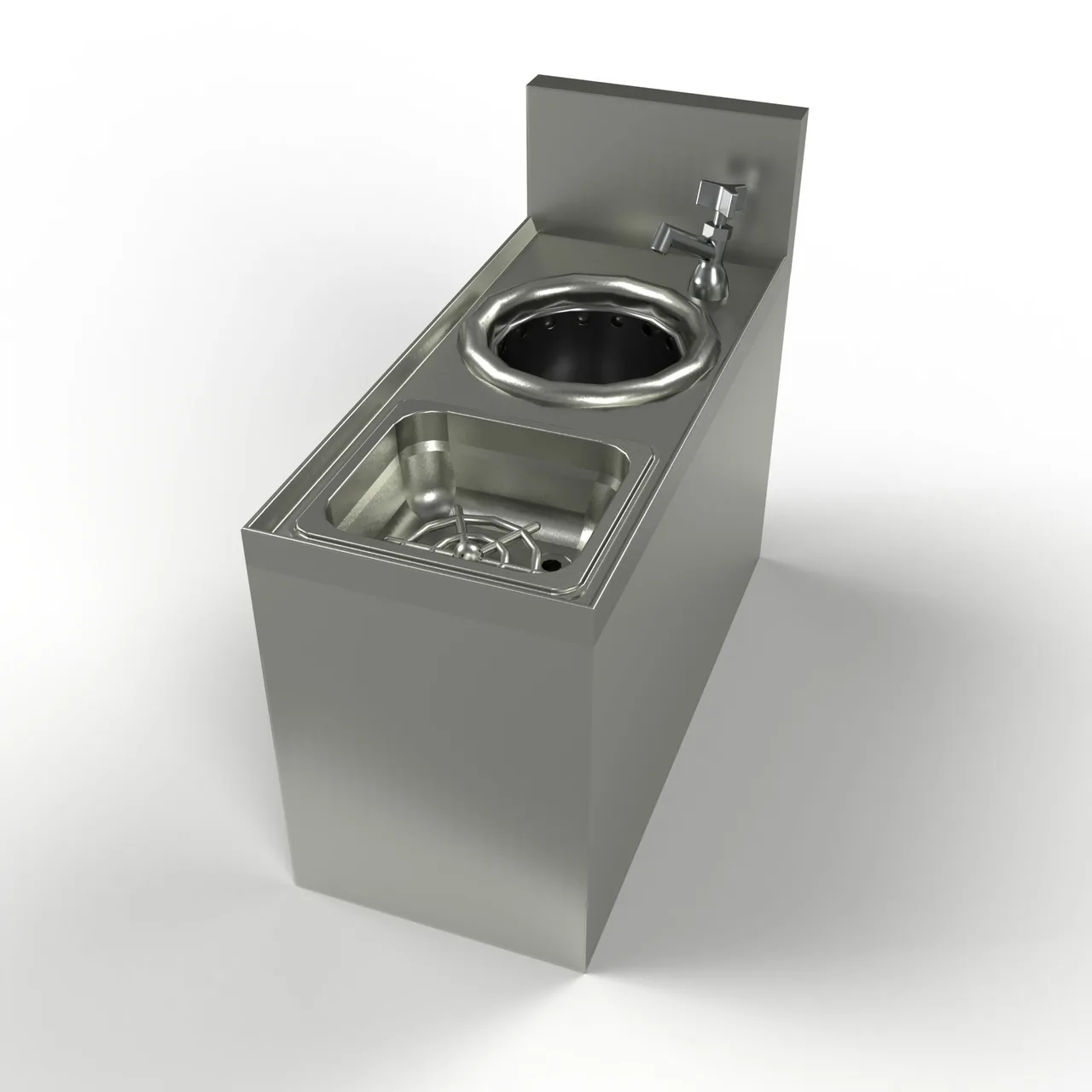 BK Resources UB-SS8 Underbar Sink Units, 2 Compartment without Drainboard
