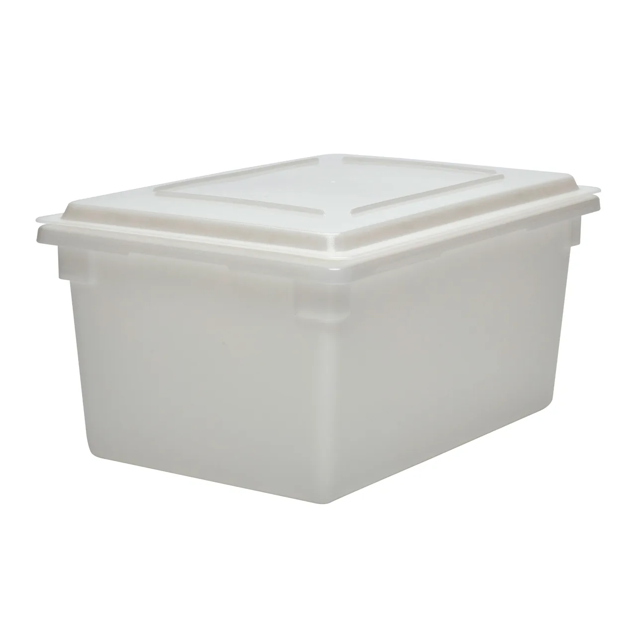 Cambro 182612P148 Storage Box, 18" x 26" x 12" (17‑gal), White Polyethylene, NSF, Dishwasher Safe