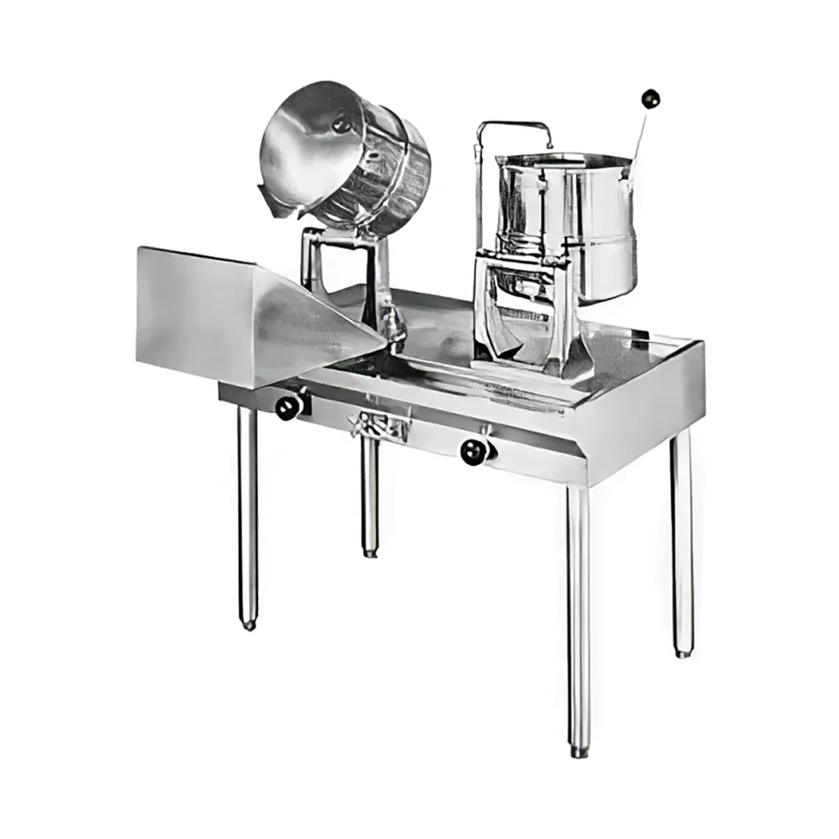 Groen MS4369 5 Gallon Floor Tilting 2/3 Steam Jacketed Direct Steam Kettle Cabinet Assembly