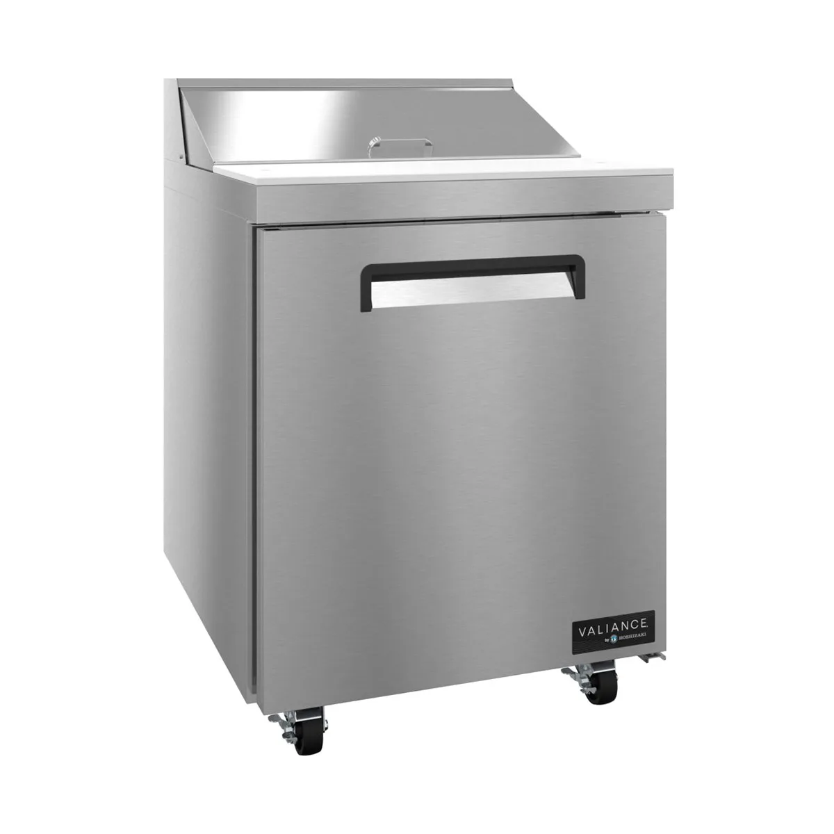 Hoshizaki VSR27A-8 27" 1-Door Sandwich and Salad Prep Table, 8 Pans, Stainless Steel