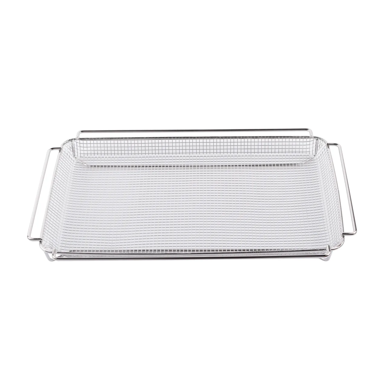 Omcan USA 80631 Combifry French Fry Tray, 20" x 12" Stainless Steel Mesh, Rectangular
