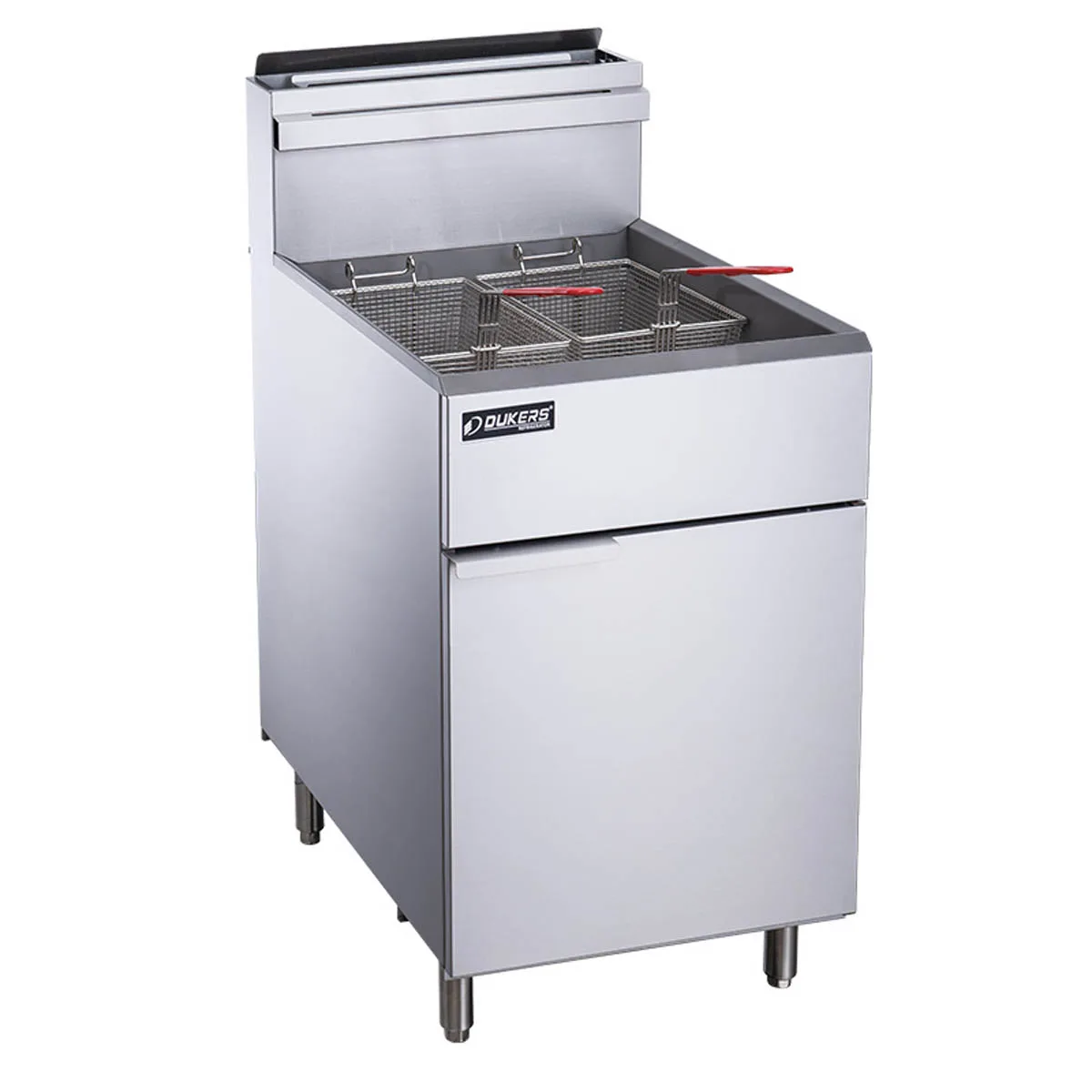Dukers Appliance Co DCF5-LPG Full Pot Floor Model Gas Fryer w/ 70 Lb Capacity, 150.000 BTU