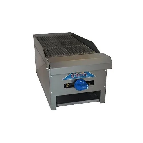 Comstock-Castle ELB12 12" Countertop Gas Lava Rock Charbroiler w/ (1) Burner, 30.000 BTU